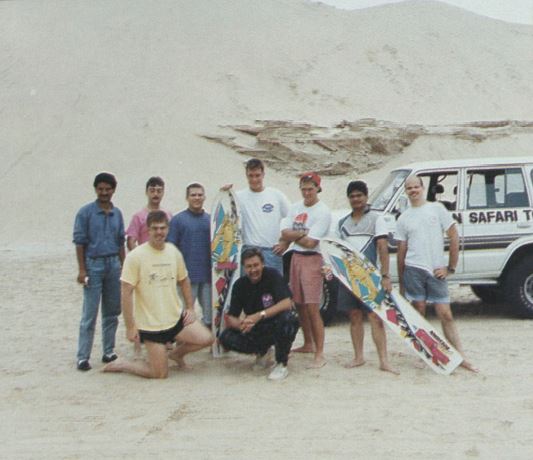“Who let the snipes out?” - Sand surfing in the Gulf.